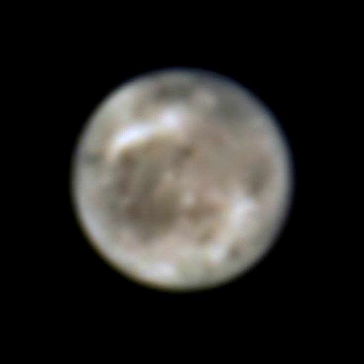 Hubble’s view of Ganymede in 1996.